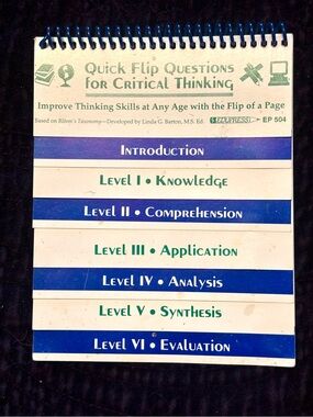 Quick Flip Questions for Critical Thinking – Blue Spiral Flip Chart